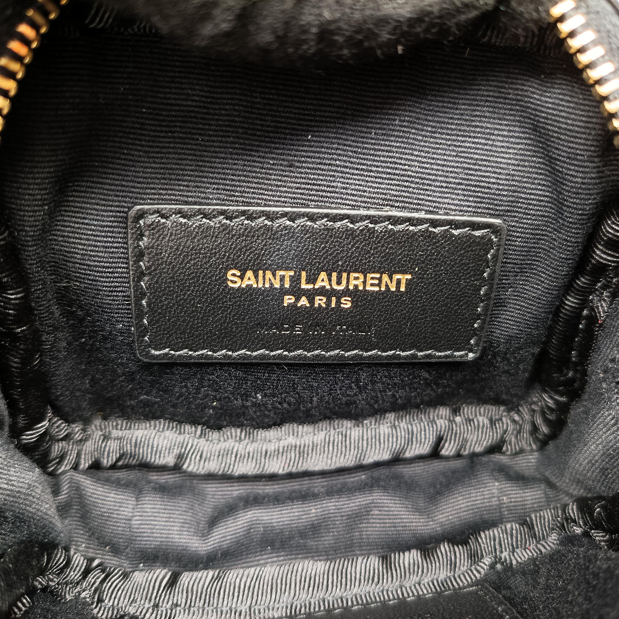 Secondhand Yves Saint Laurent Baby Lou Leopard Print Heart Black×Leopard Leather 650170 shoulderbag | stylenewstar