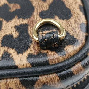 Secondhand Yves Saint Laurent Baby Lou Leopard Print Heart Black×Leopard Leather 650170 shoulderbag | stylenewstar
