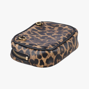 Secondhand Yves Saint Laurent Baby Lou Leopard Print Heart Black×Leopard Leather 650170 shoulderbag | stylenewstar