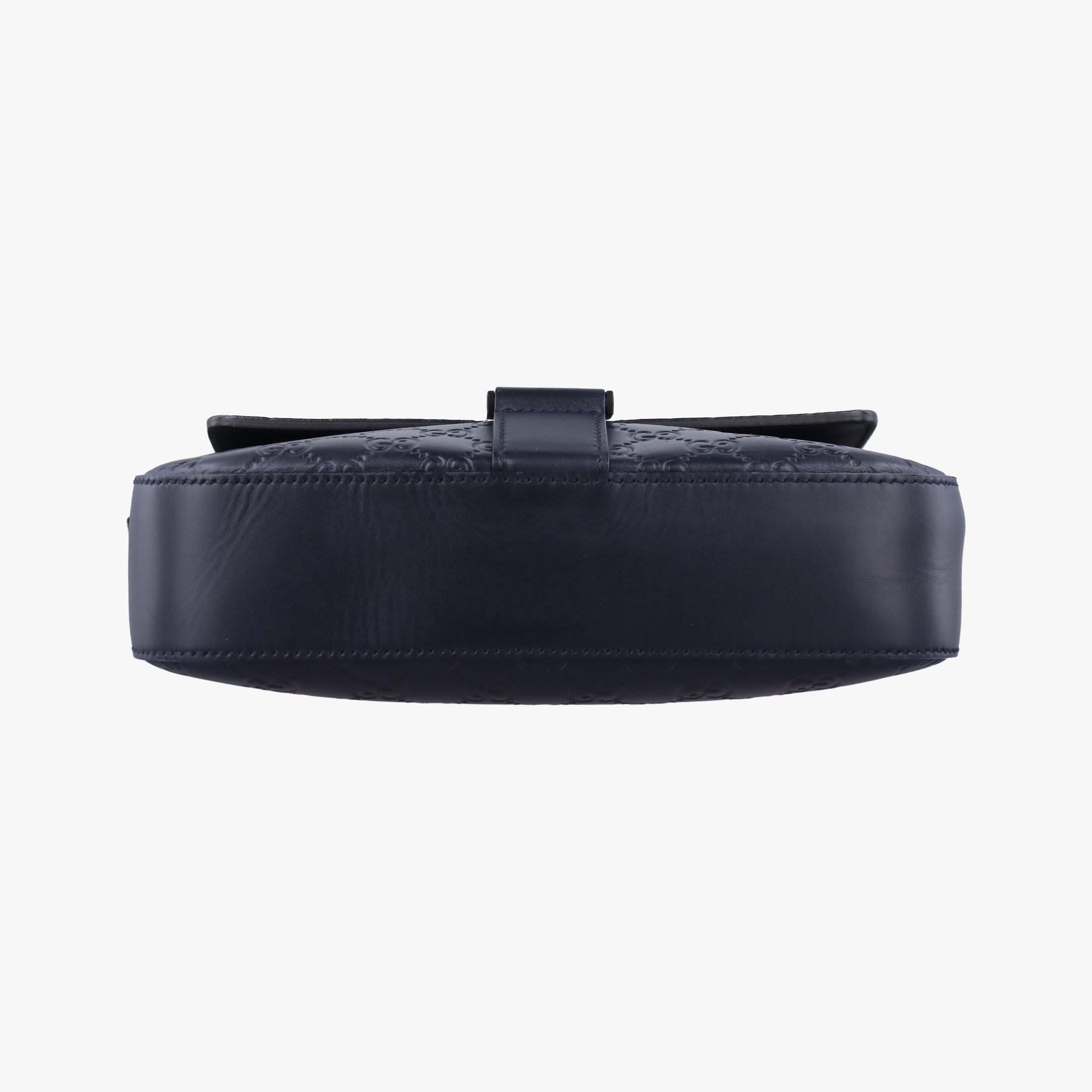 Pre-owned Gucci GG Plus GG Supreme Navy Leather 406368 shoulderbag | stylenewstar