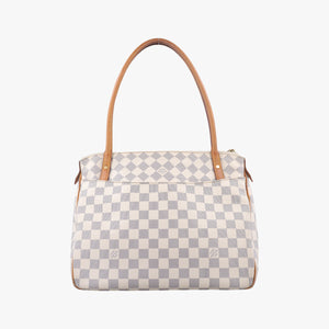 Pre-owned Louis Vuitton Figheri PM Azur Damier Canvas N41176 shoulderbag | stylenewstar