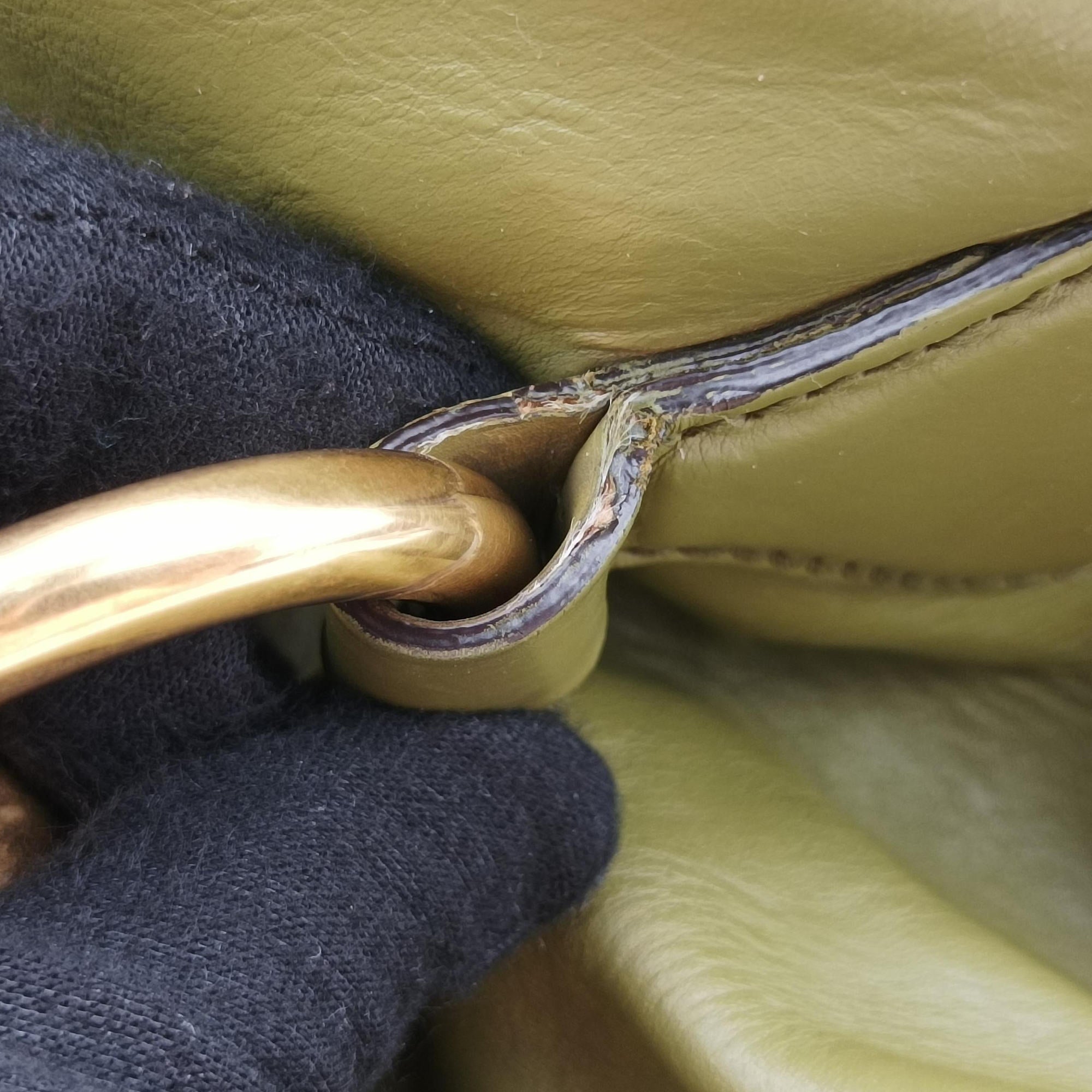 Pre-owned Gucci Horsebit hobo Green Leather 309578 handbag | stylenewstar