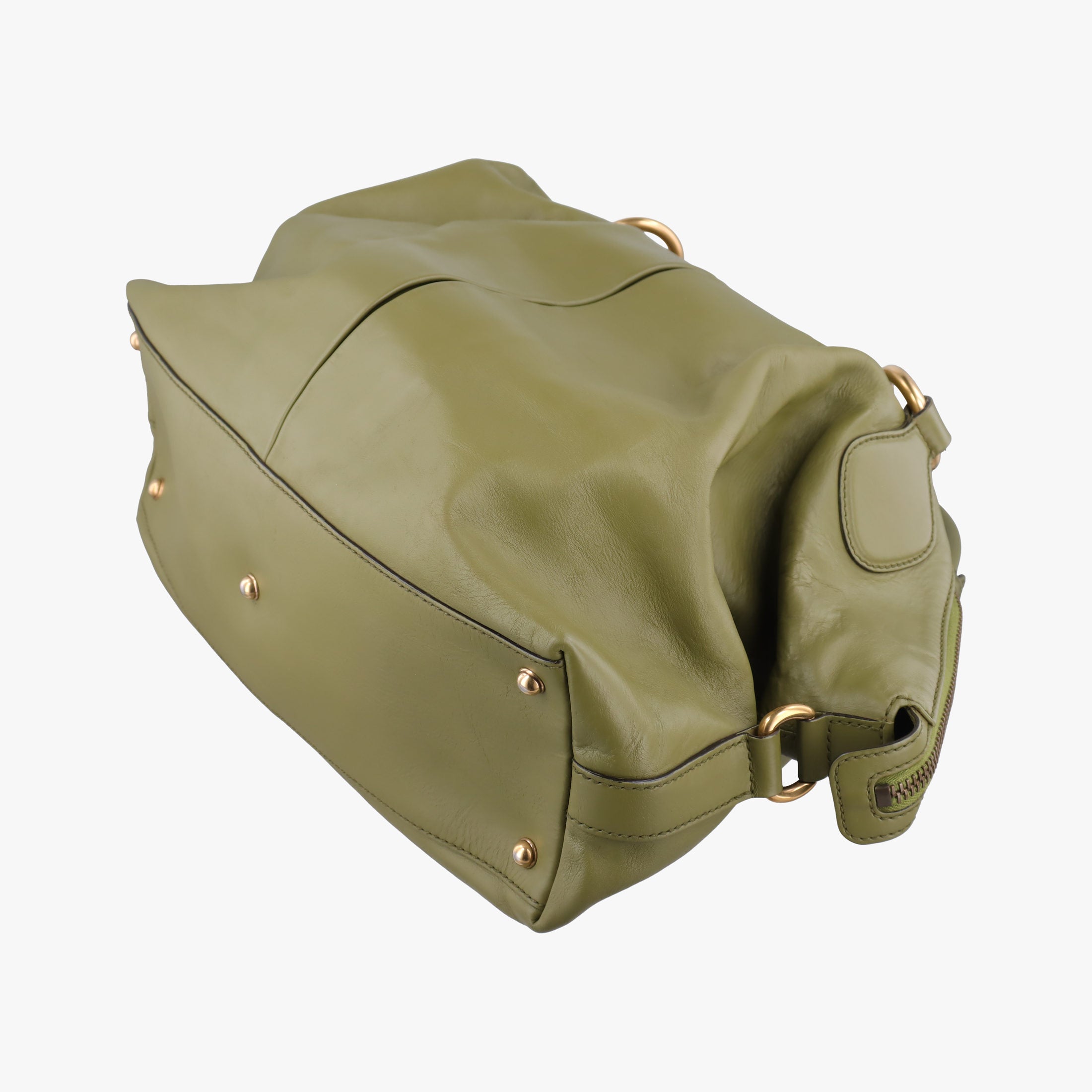 Pre-owned Gucci Horsebit hobo Green Leather 309578 handbag | stylenewstar