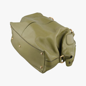Pre-owned Gucci Horsebit hobo Green Leather 309578 handbag | stylenewstar