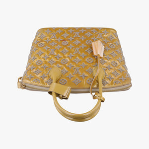 Pre-owned Louis Vuitton Lockit Booklet Gris Vernis×fabric M40601 handbag | stylenewstar