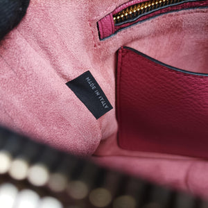 Secondhand Miu Miu MADRAS Fuchsia Pink Leather 5BA104 shoulderbag | stylenewstar