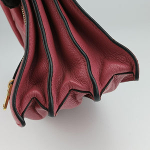 Secondhand Miu Miu MADRAS Fuchsia Pink Leather 5BA104 shoulderbag | stylenewstar