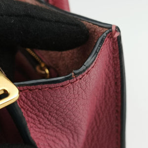 Secondhand Miu Miu MADRAS Fuchsia Pink Leather 5BA104 shoulderbag | stylenewstar