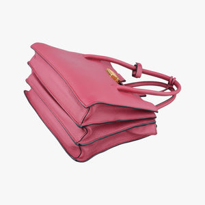 Secondhand Miu Miu MADRAS Fuchsia Pink Leather 5BA104 shoulderbag | stylenewstar