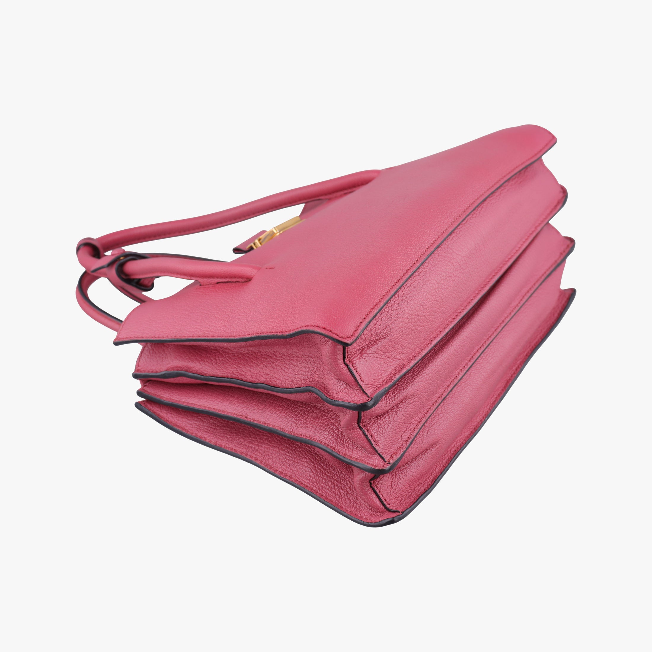 Secondhand Miu Miu MADRAS Fuchsia Pink Leather 5BA104 shoulderbag | stylenewstar