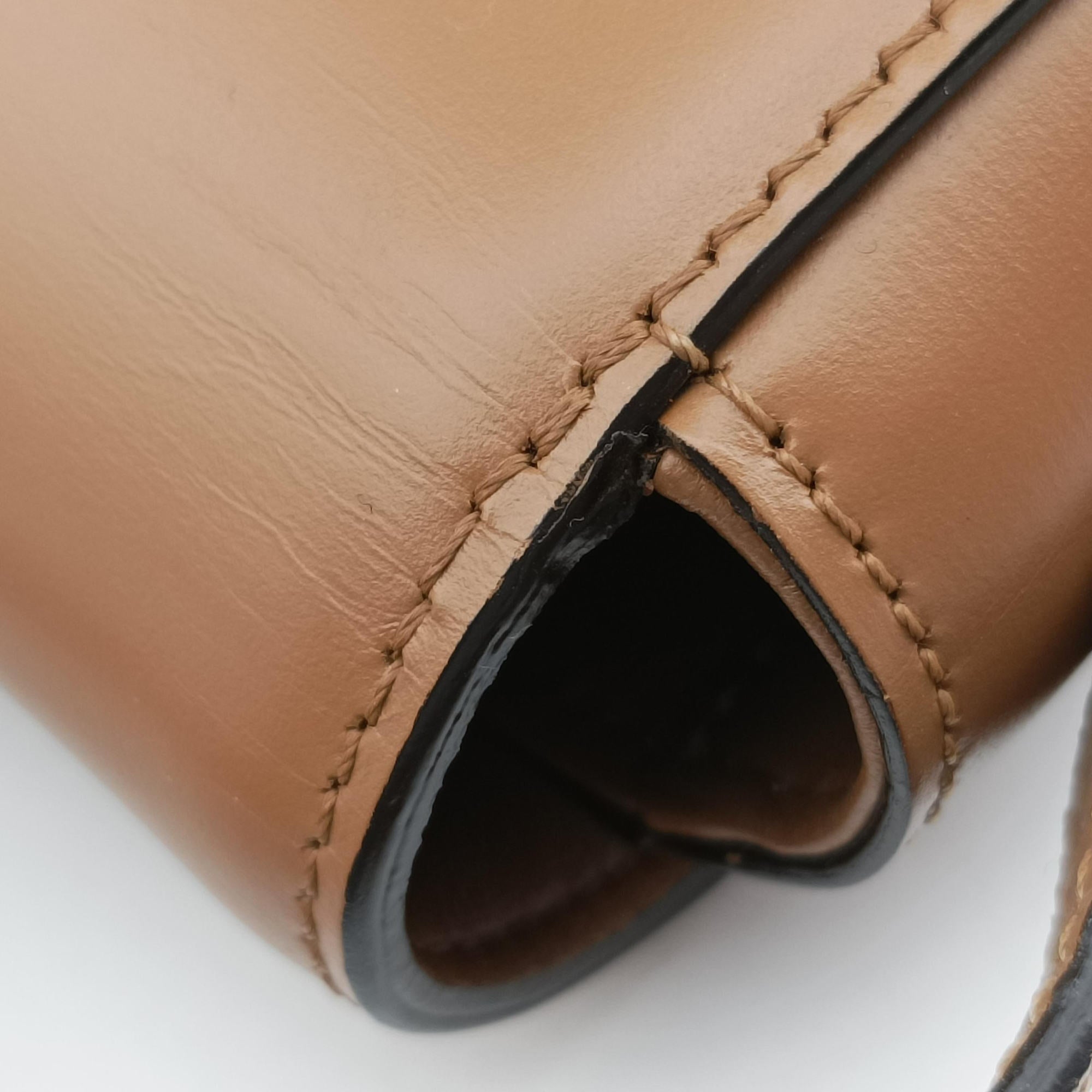 Pre-owned Celine Teen Triomphe Brown Leather 188423BF4 shoulderbag | stylenewstar