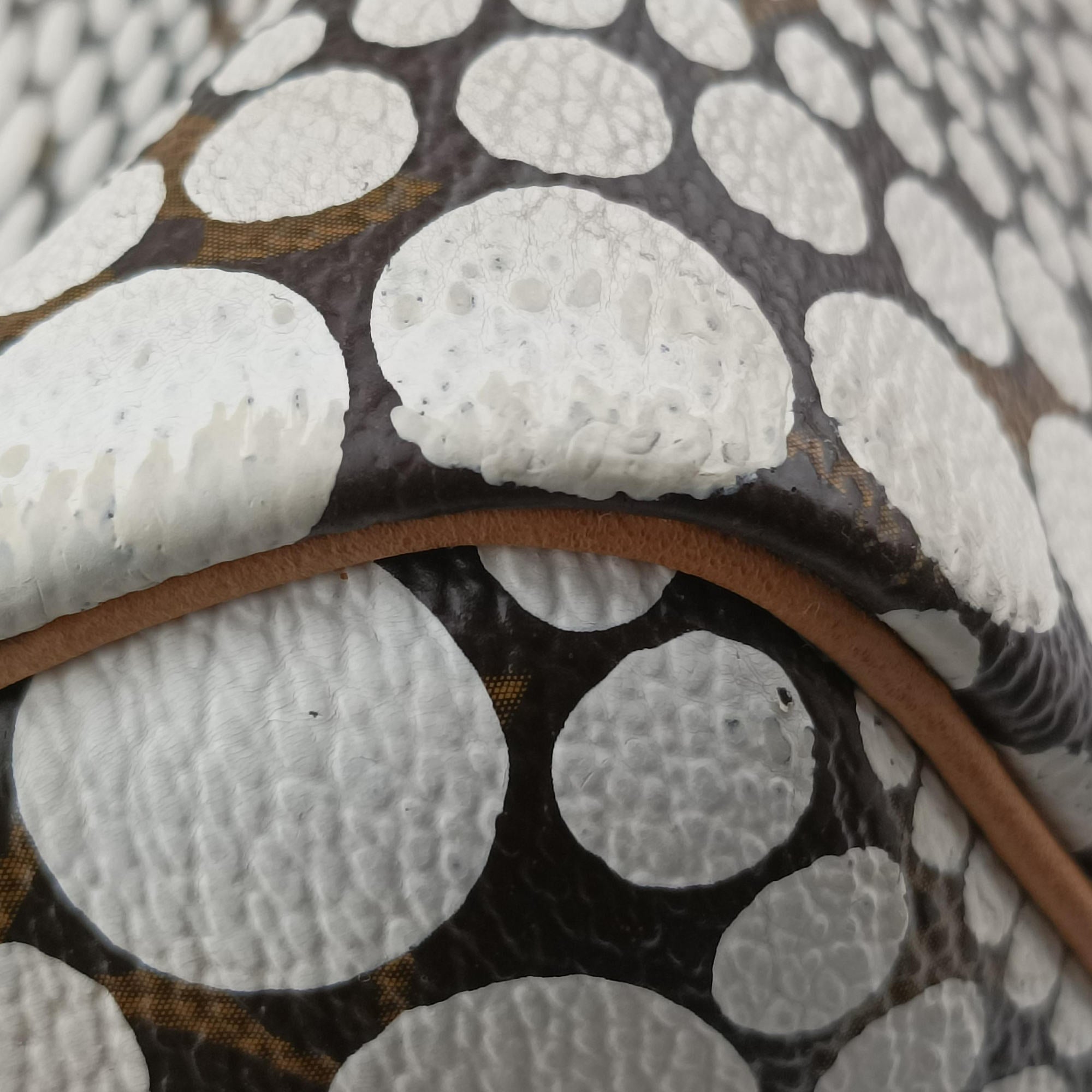 Pre-owned Louis Vuitton Monogram Town Speedy 30 Brown x White Monogram canvas    　 M40690 handbag | stylenewstar