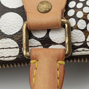 Pre-owned Louis Vuitton Monogram Town Speedy 30 Brown x White Monogram canvas    　 M40690 handbag | stylenewstar