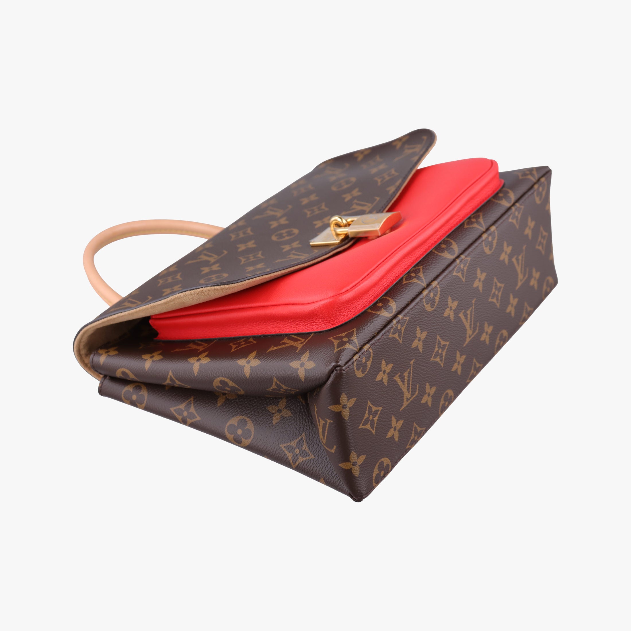 Secondhand Louis Vuitton MARIGNAN Brown×COQUELICOT Monogram Canvas×calf leather M44286 shoulderbag | stylenewstar