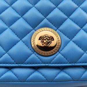 Vintage VERSACE Medusa Blue Leather  shoulderbag | stylenewstar