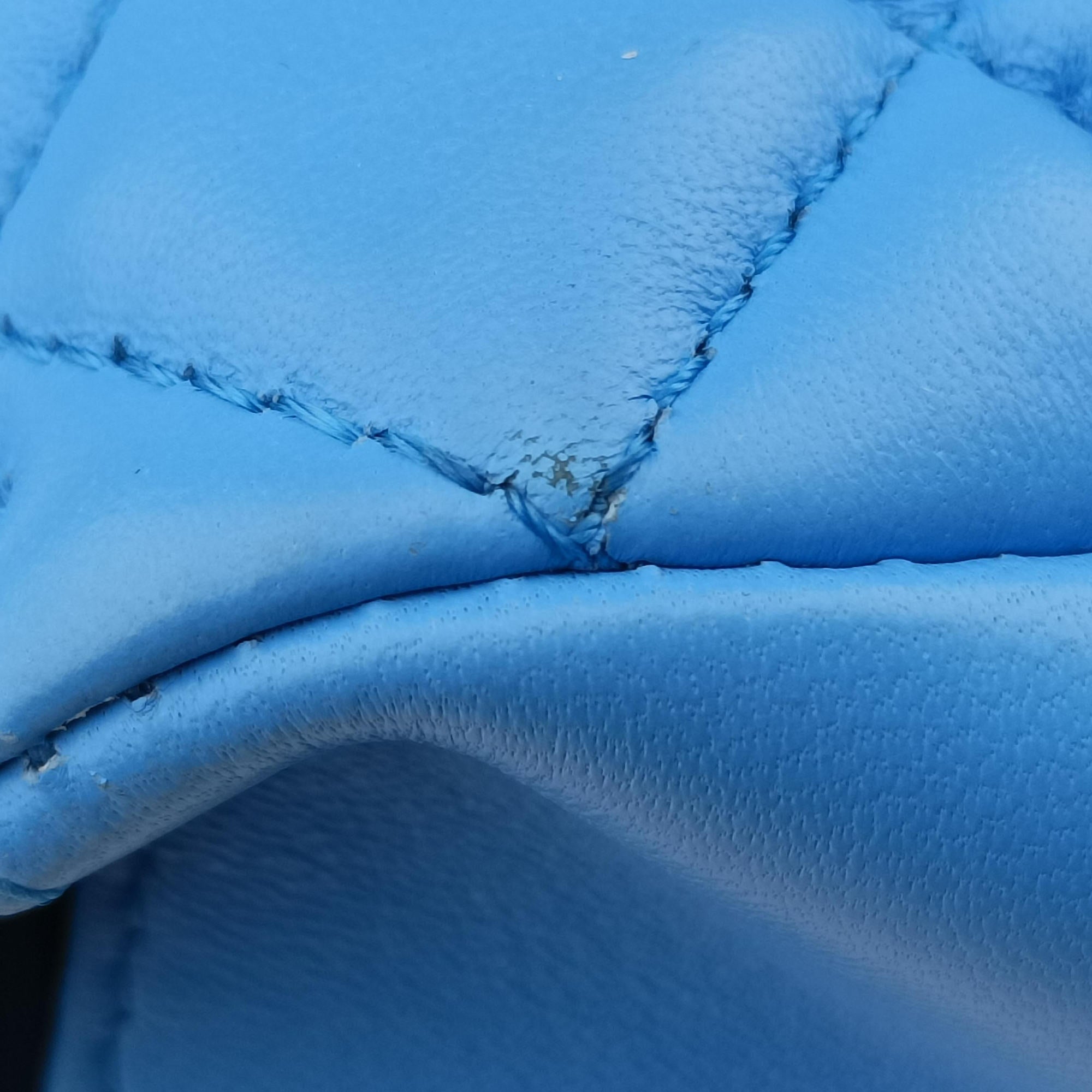 Vintage VERSACE Medusa Blue Leather  shoulderbag | stylenewstar