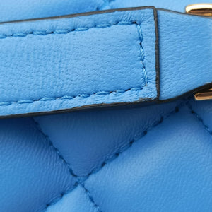 Vintage VERSACE Medusa Blue Leather  shoulderbag | stylenewstar