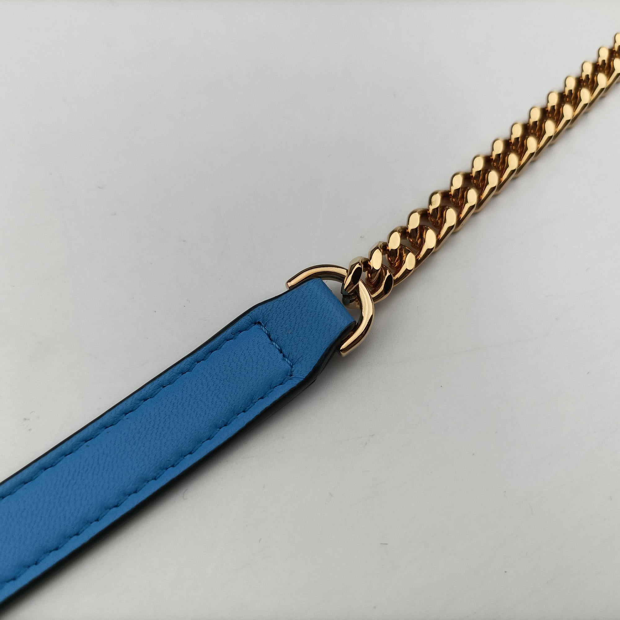 Vintage VERSACE Medusa Blue Leather  shoulderbag | stylenewstar