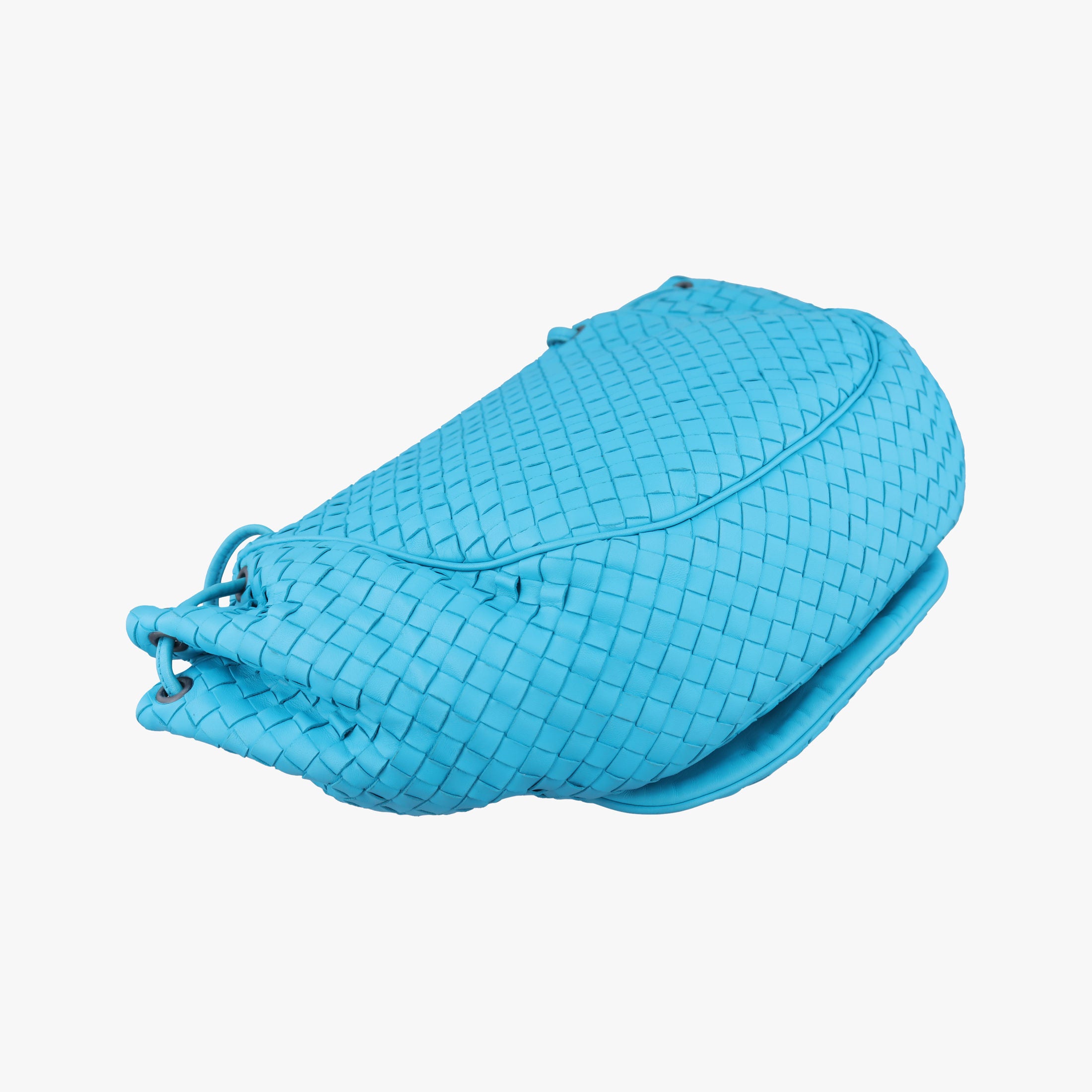 Vintage Bottega Veneta Intrecciato Blue lambskin  shoulderbag | stylenewstar