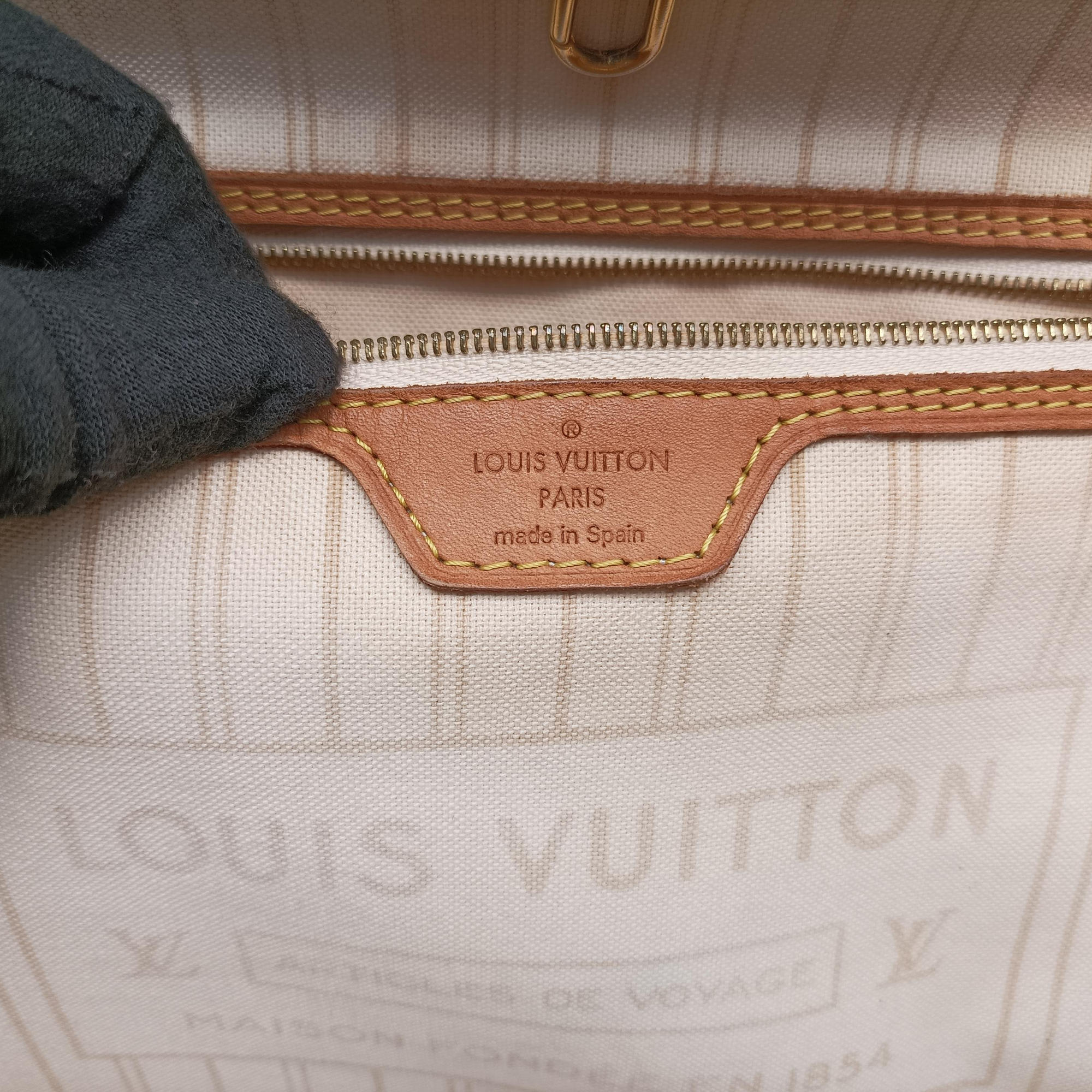 Pre-owned Louis Vuitton Neverfull MM Azur Damier Canvas N51107 shoulderbag | stylenewstar
