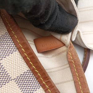 Pre-owned Louis Vuitton Neverfull MM Azur Damier Canvas N51107 shoulderbag | stylenewstar