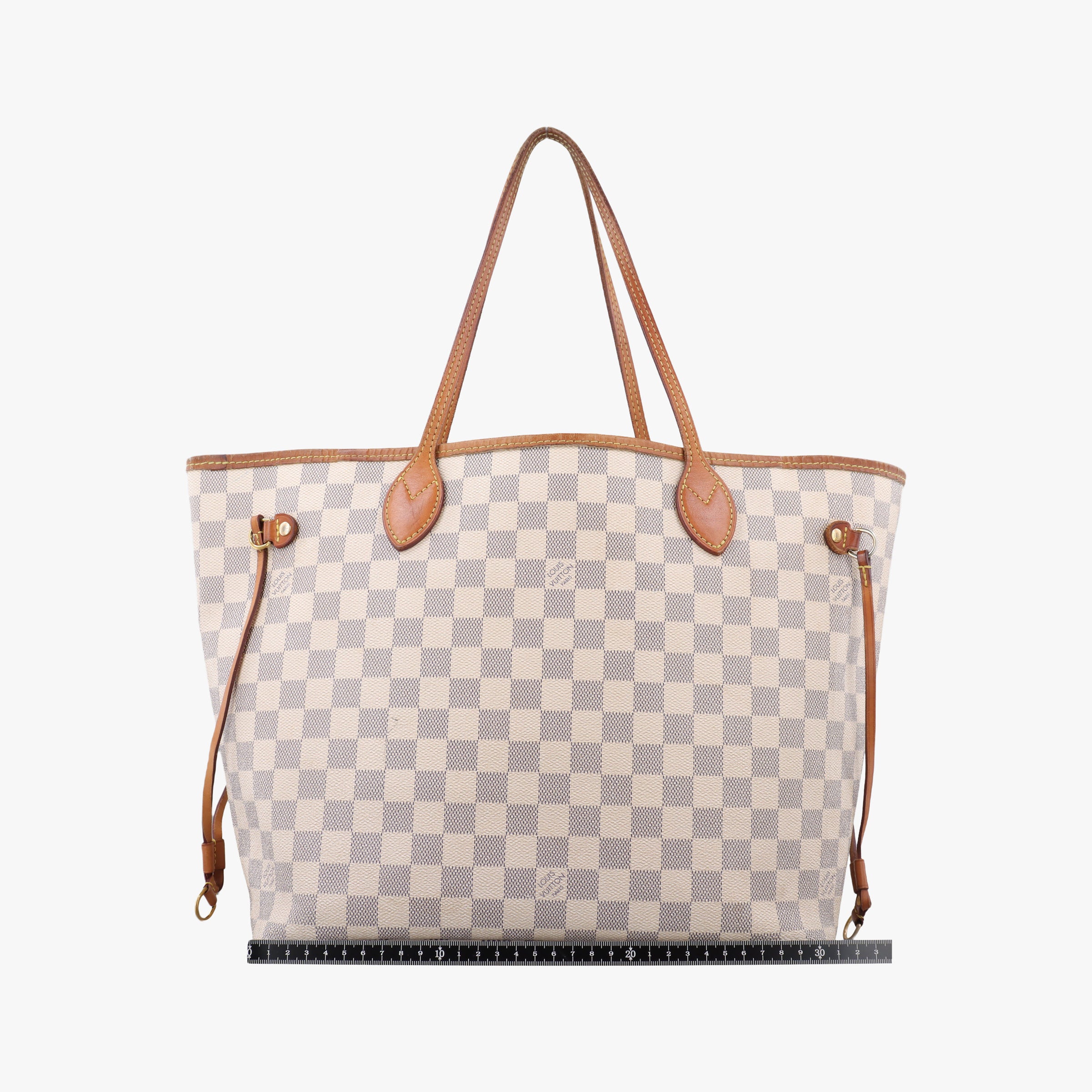 Pre-owned Louis Vuitton Neverfull MM Azur Damier Canvas N51107 shoulderbag | stylenewstar