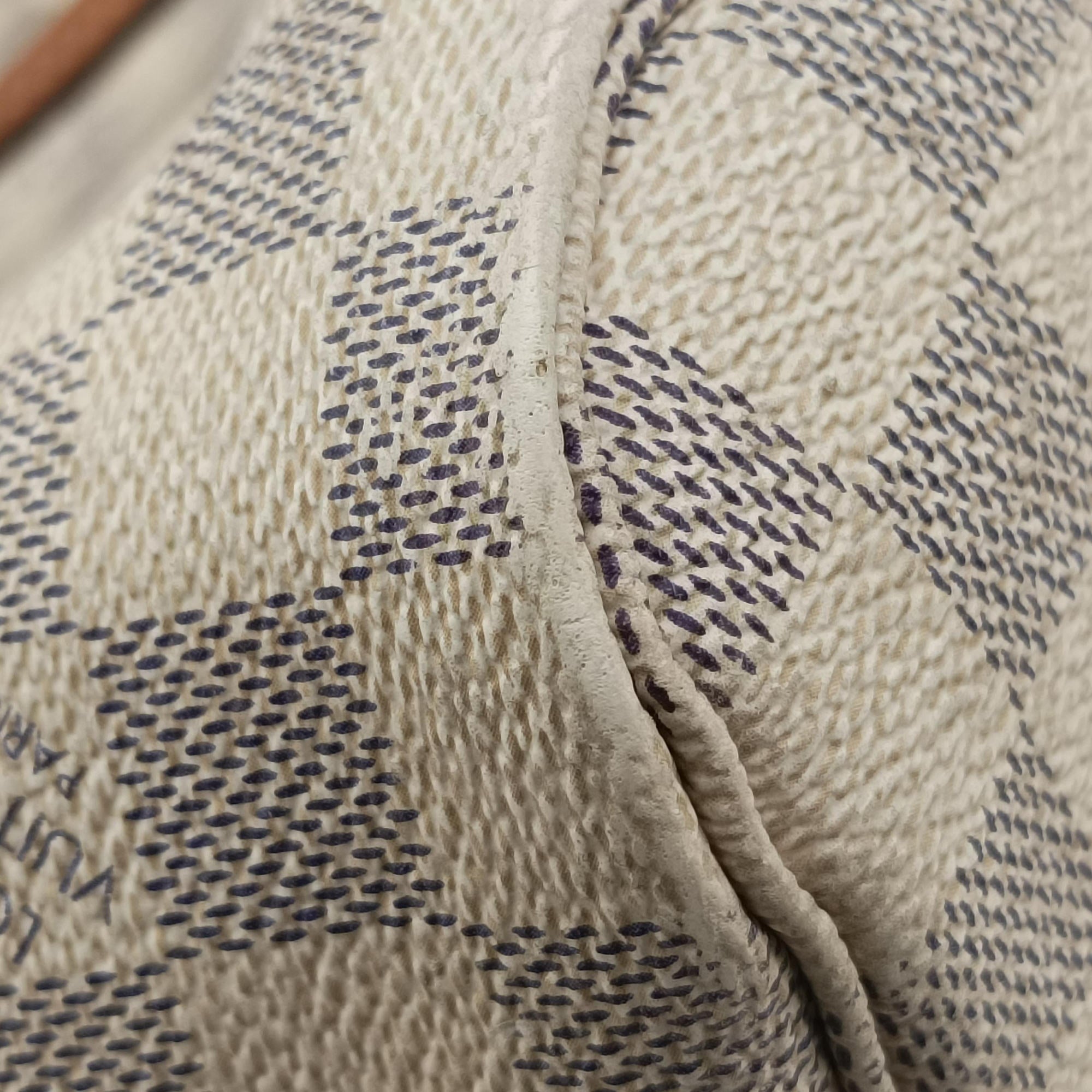 Pre-owned Louis Vuitton Neverfull MM Azur Damier Canvas N51107 shoulderbag | stylenewstar