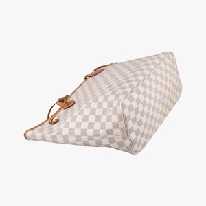 Pre-owned Louis Vuitton Neverfull MM Azur Damier Canvas N51107 shoulderbag | stylenewstar