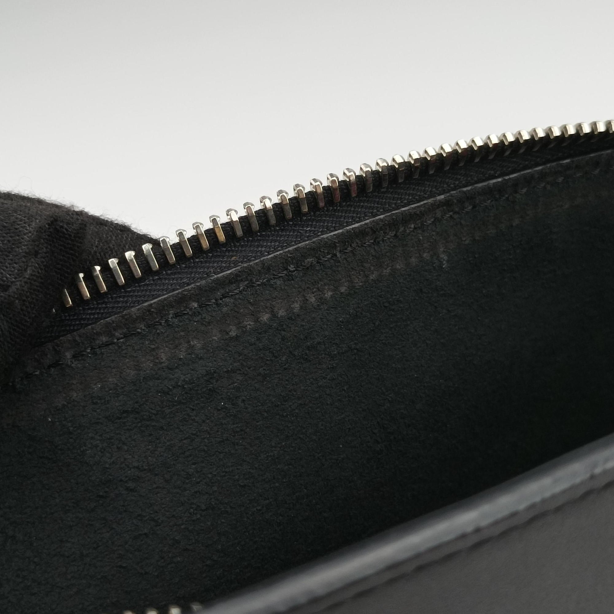 Pre-owned Valentino VLTN Print Black Leather  bum bag/waist bag | stylenewstar