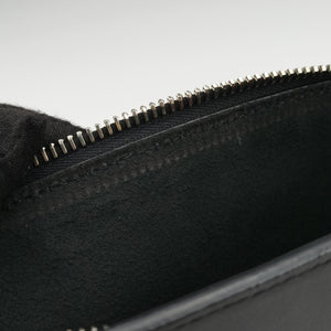 Pre-owned Valentino VLTN Print Black Leather  bum bag/waist bag | stylenewstar