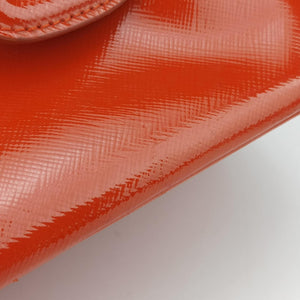Pre-owned Prada Galleria Orange SAFFIANO Leather BN2316 shoulderbag | stylenewstar
