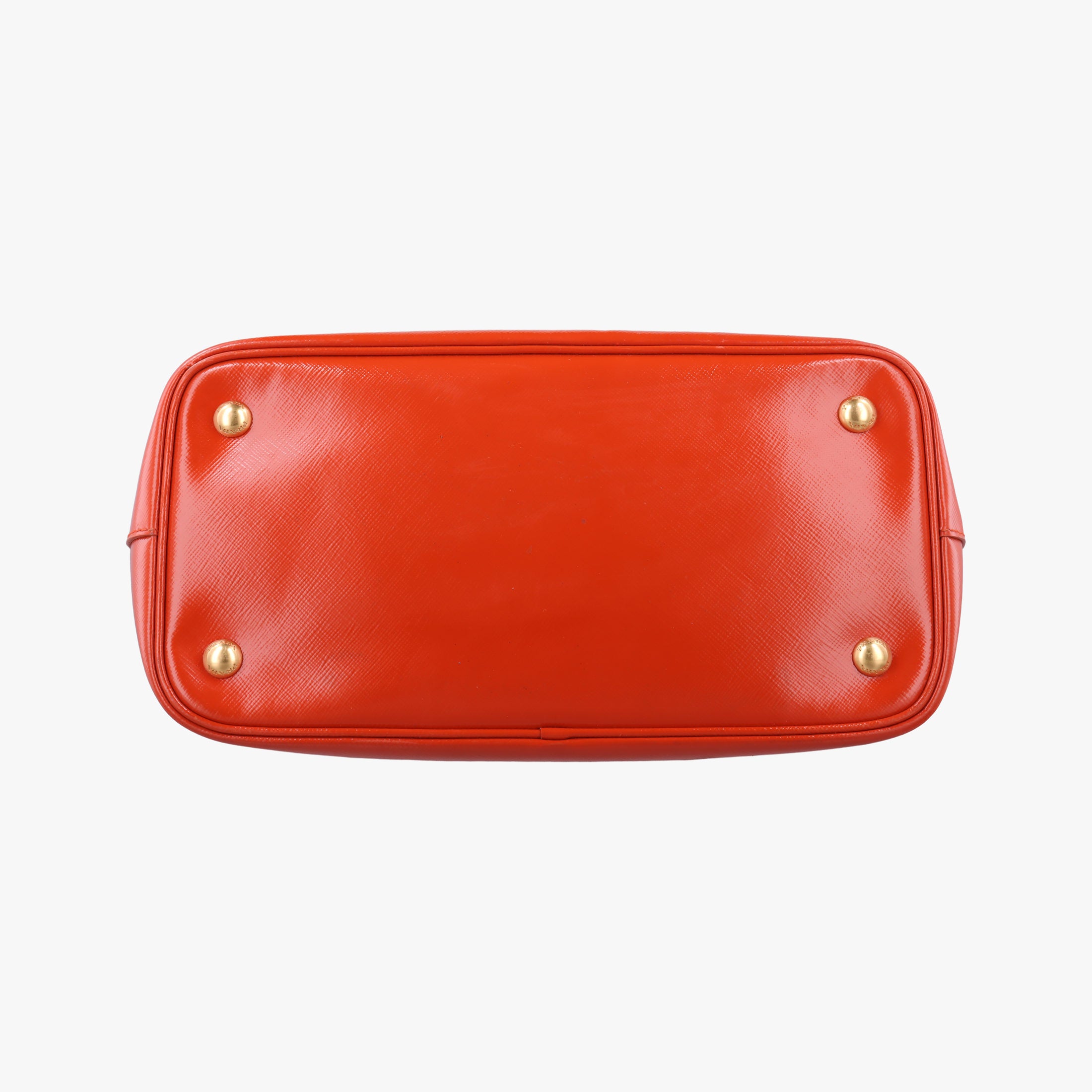 Pre-owned Prada Galleria Orange SAFFIANO Leather BN2316 shoulderbag | stylenewstar