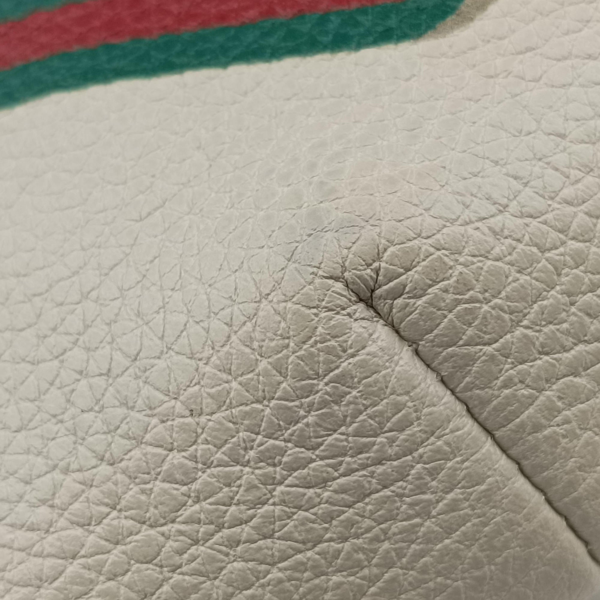 Pre-owned Gucci Print White Leather 527792 bum bag/waist bag | stylenewstar