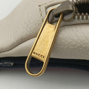 Pre-owned Gucci Print White Leather 527792 bum bag/waist bag | stylenewstar