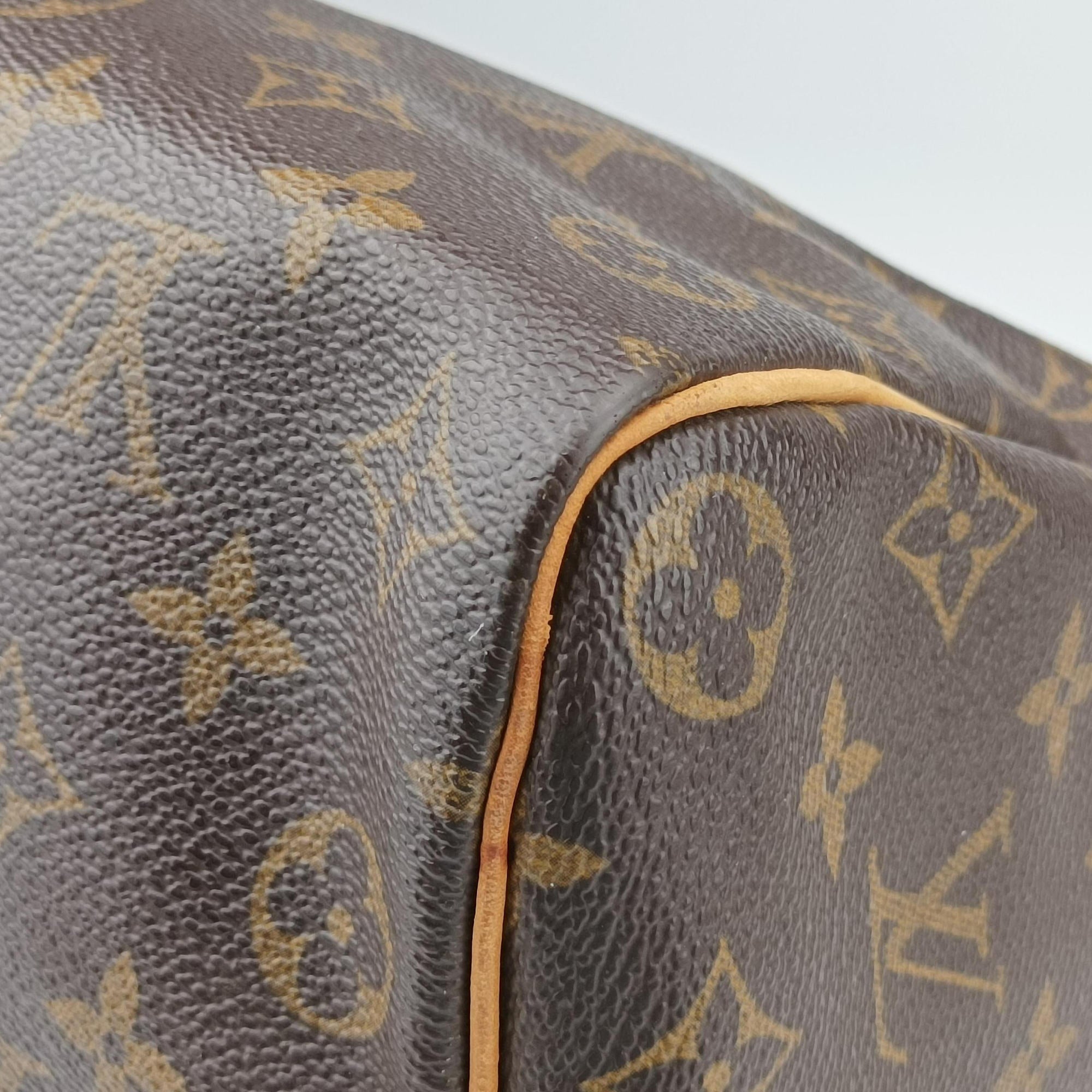 Pre-owned Louis Vuitton Speedy 35 Monogram/Brown Monogram canvas M41524 handbag | stylenewstar