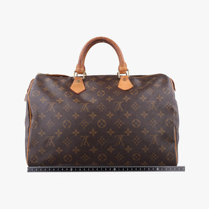 Pre-owned Louis Vuitton Speedy 35 Monogram/Brown Monogram canvas M41524 handbag | stylenewstar
