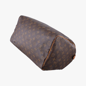 Pre-owned Louis Vuitton Speedy 35 Monogram/Brown Monogram canvas M41524 handbag | stylenewstar