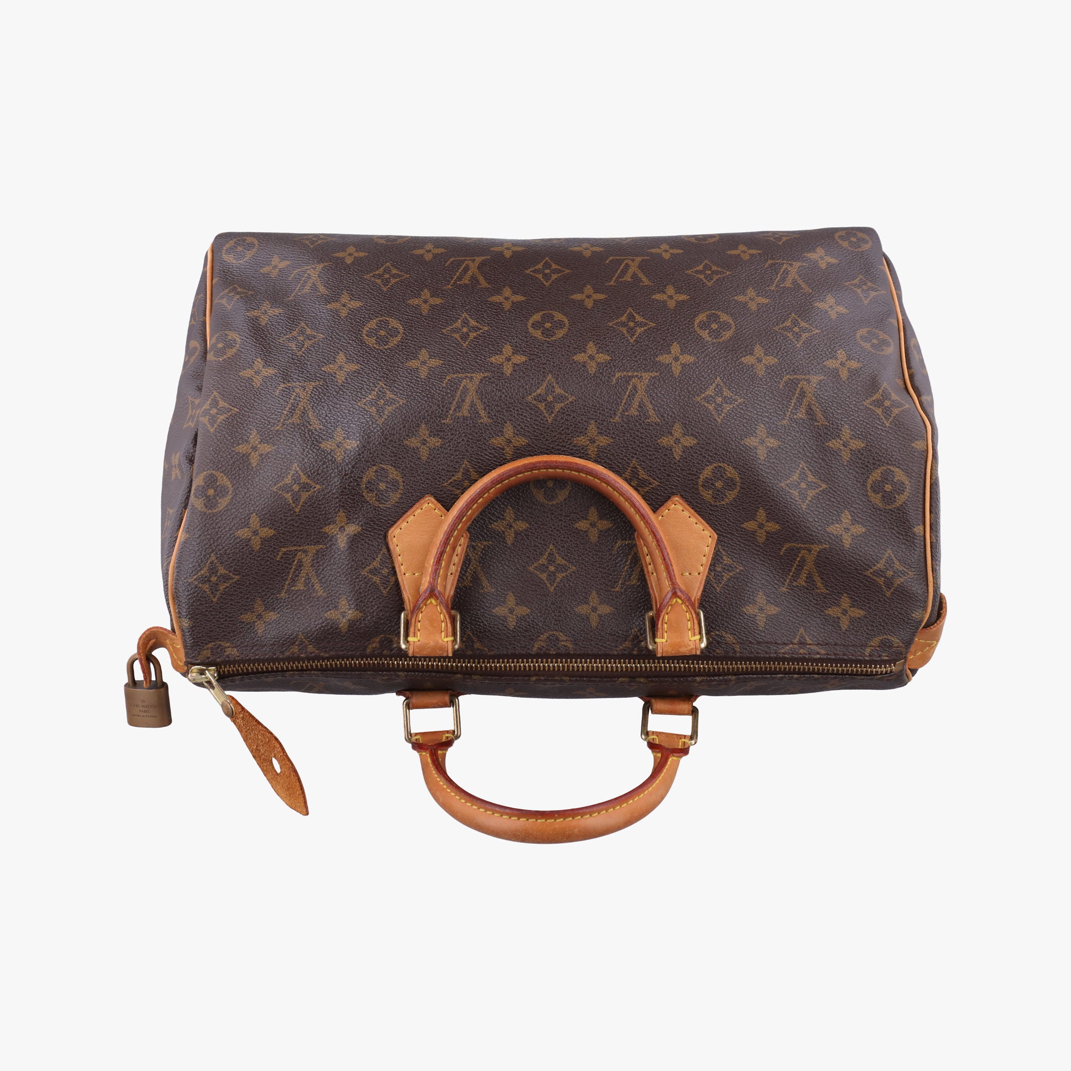 Pre-owned Louis Vuitton Speedy 35 Monogram/Brown Monogram canvas M41524 handbag | stylenewstar