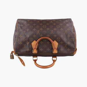 Pre-owned Louis Vuitton Speedy 35 Monogram/Brown Monogram canvas M41524 handbag | stylenewstar