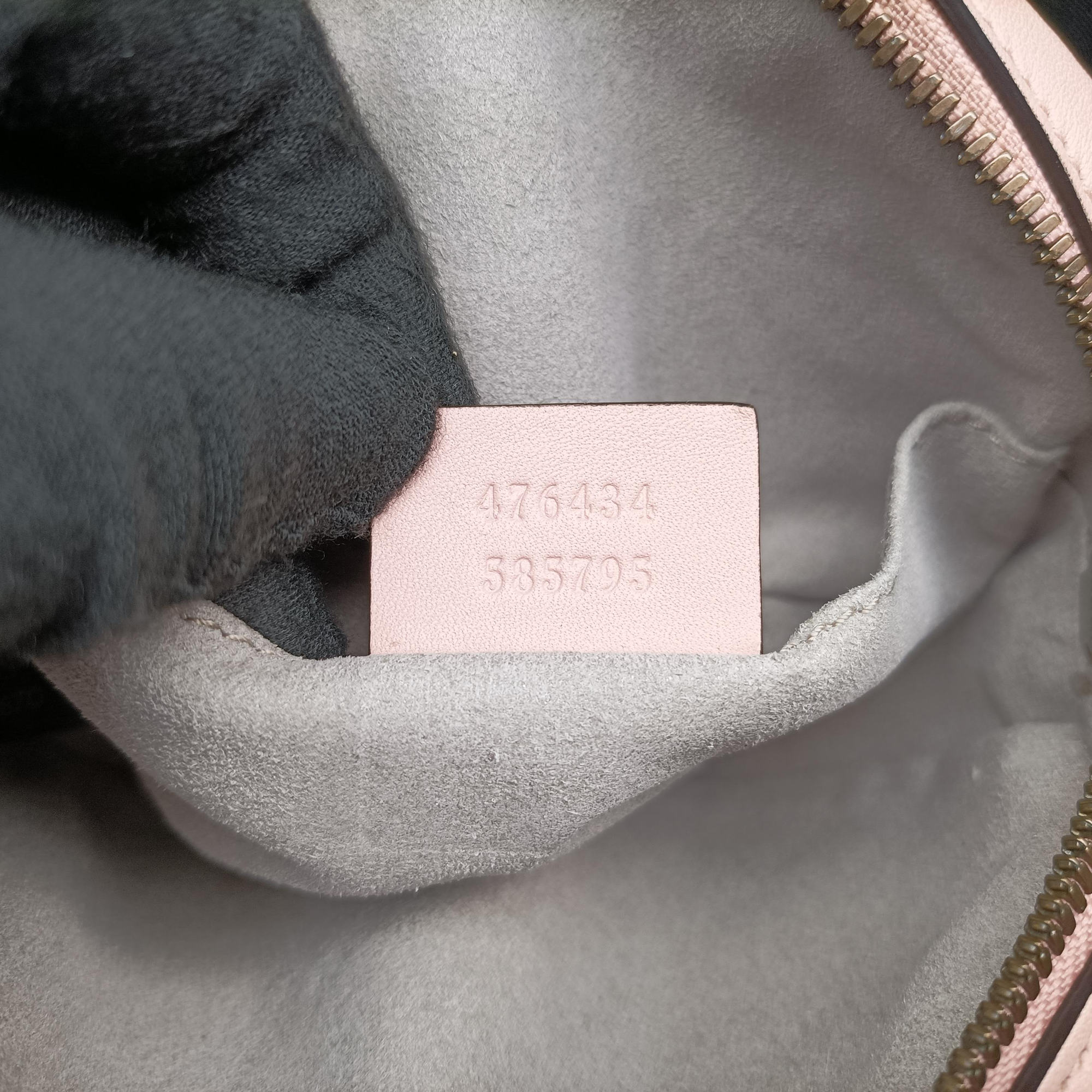 Pre-owned Gucci GG Marmont Pink Leather 476434 bum bag/waist bag | stylenewstar