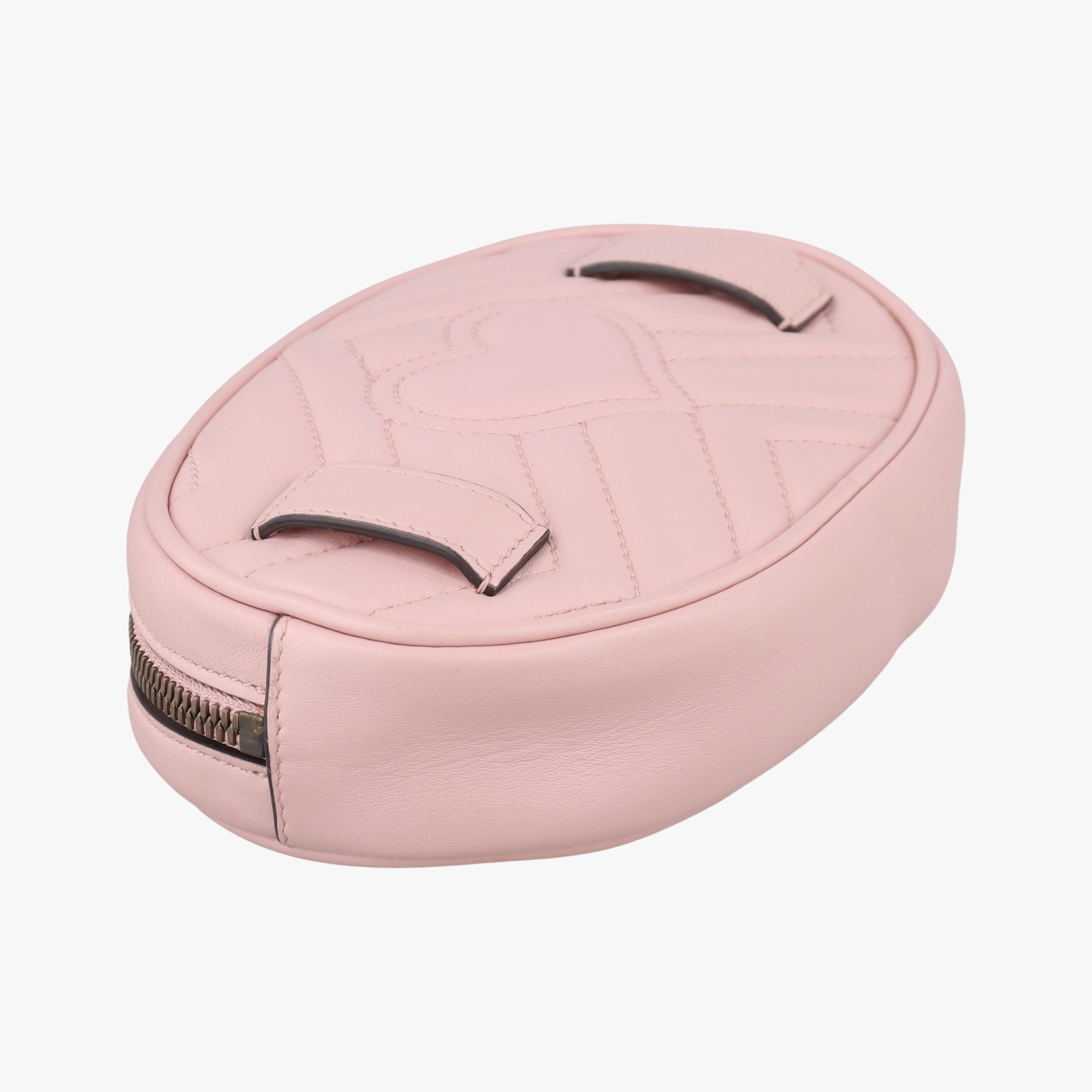 Pre-owned Gucci GG Marmont Pink Leather 476434 bum bag/waist bag | stylenewstar