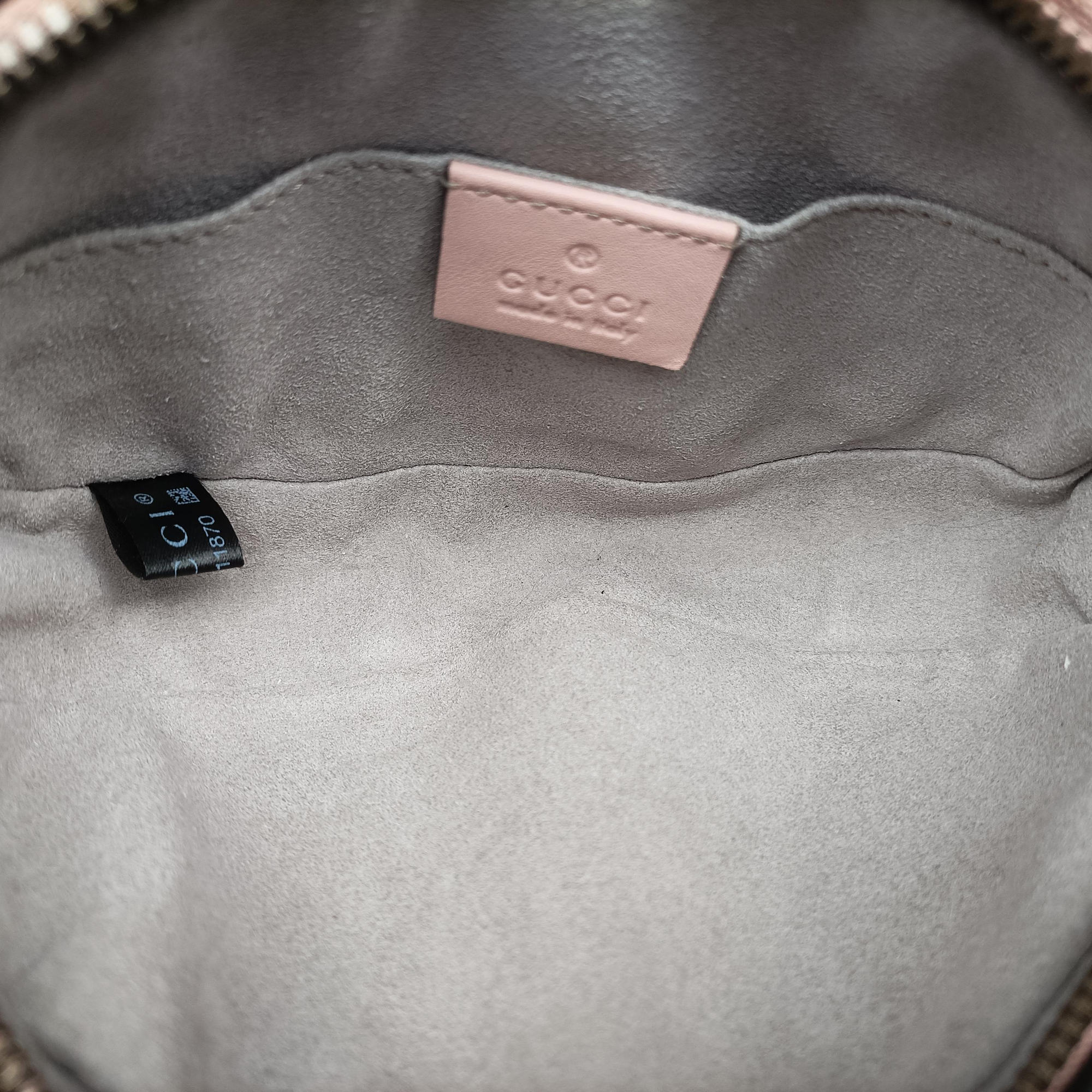 Pre-owned Gucci GG Marmont Pink Leather 476434 bum bag/waist bag | stylenewstar