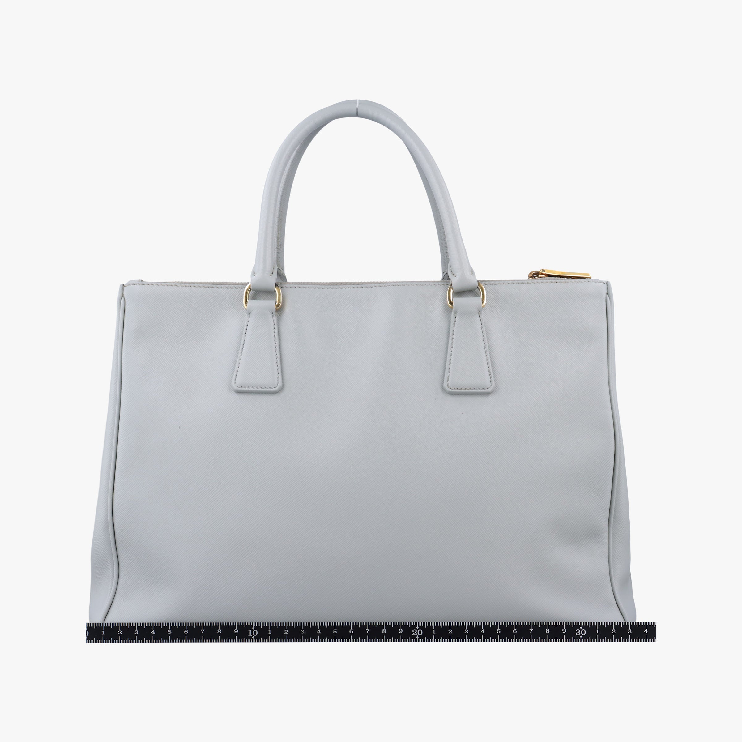 Pre-owned Prada Galleria Grey SAFFIANO Leather BN1801 shoulderbag | stylenewstar