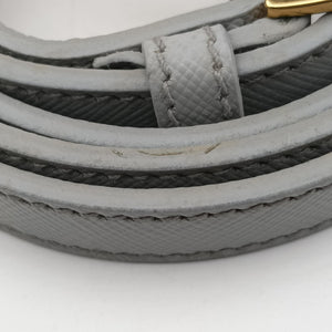 Pre-owned Prada Galleria Grey SAFFIANO Leather BN1801 shoulderbag | stylenewstar