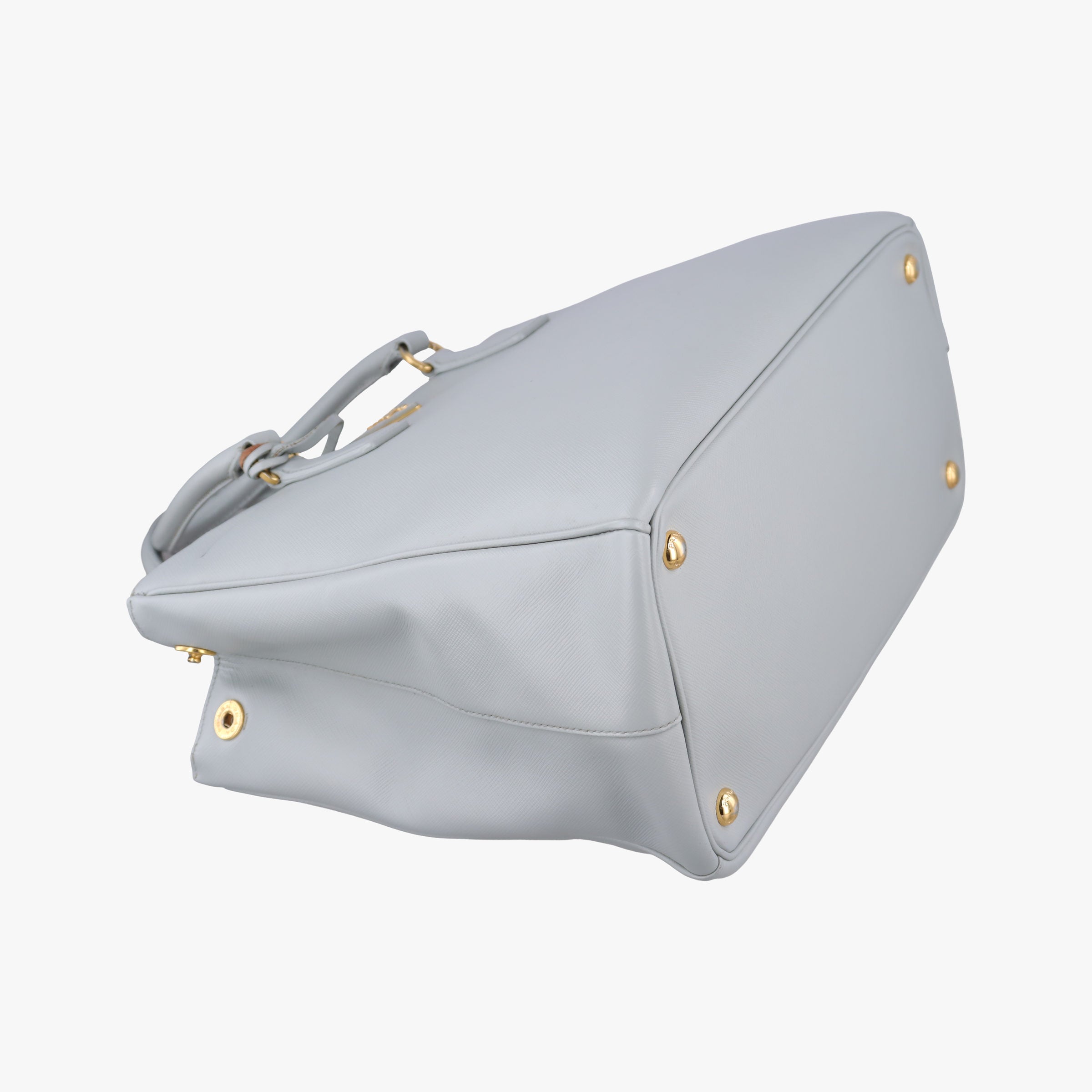 Pre-owned Prada Galleria Grey SAFFIANO Leather BN1801 shoulderbag | stylenewstar