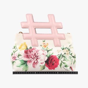 Vintage Dolce & Gabbana Floral Print Instabag White x Multicolor Canvas x Leather  shoulderbag | stylenewstar
