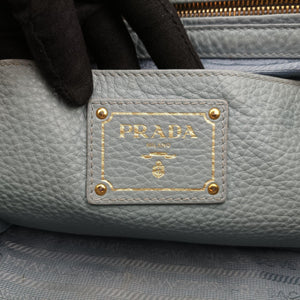 Pre-owned Prada Galleria Blue Leather BN1801 shoulderbag | stylenewstar