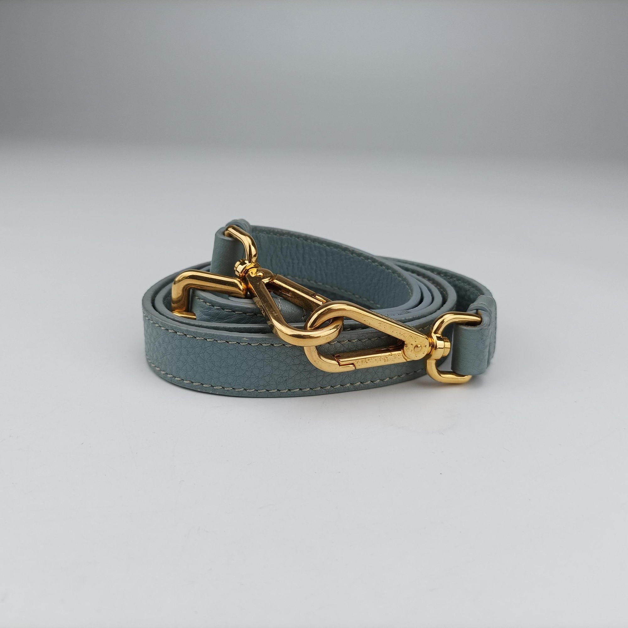 Pre-owned Prada Galleria Blue Leather BN1801 shoulderbag | stylenewstar