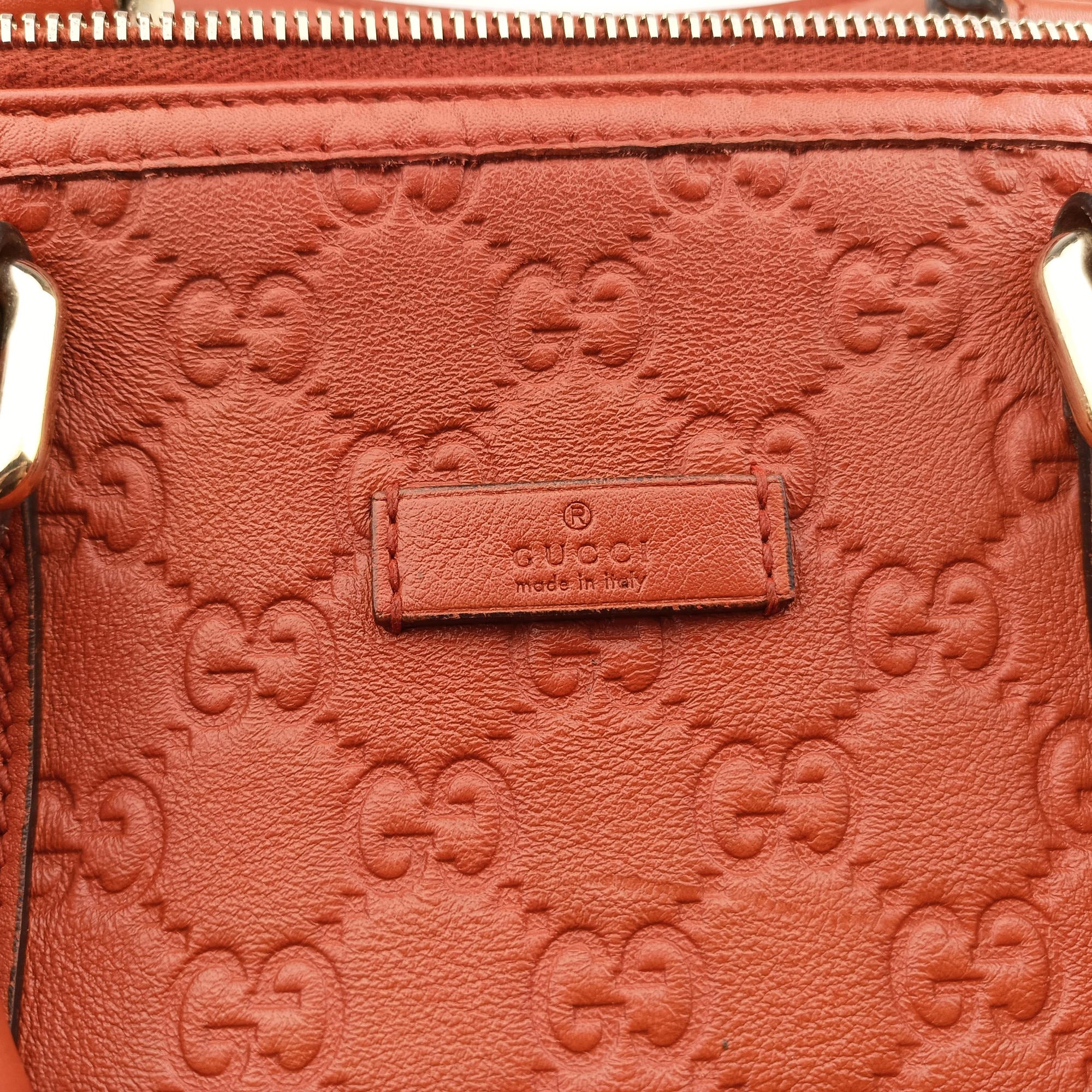 Pre-owned Gucci Joy Guccissima Orange Leather 265697 handbag | stylenewstar