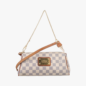Pre-owned Louis Vuitton EVA AZUR Damier Canvas N55214 shoulderbag | stylenewstar
